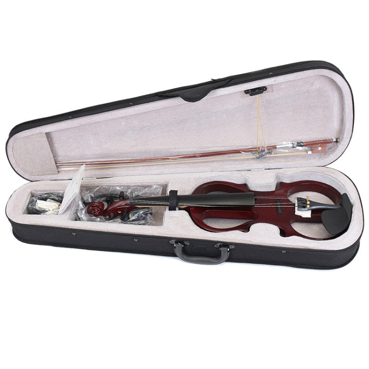 YS030 4 / 4 Wooden Manual Electronic Violin for Beginners, with Bag(Black)