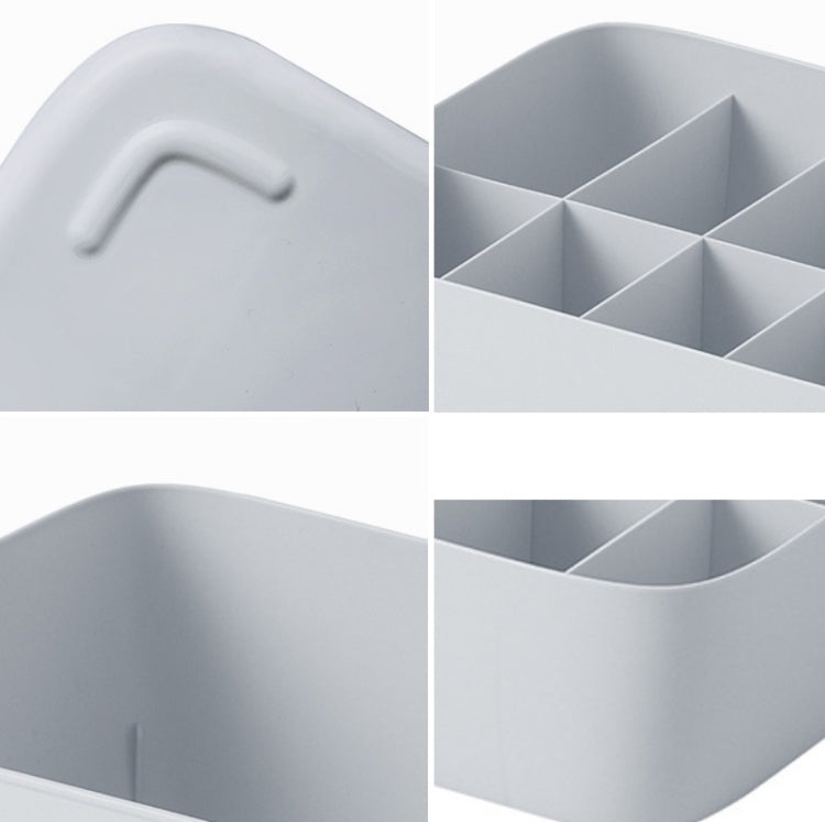 Underwear Storage Box Drawer Storage Socks Organizer 10 Cells（Without Cover）(Apricot)