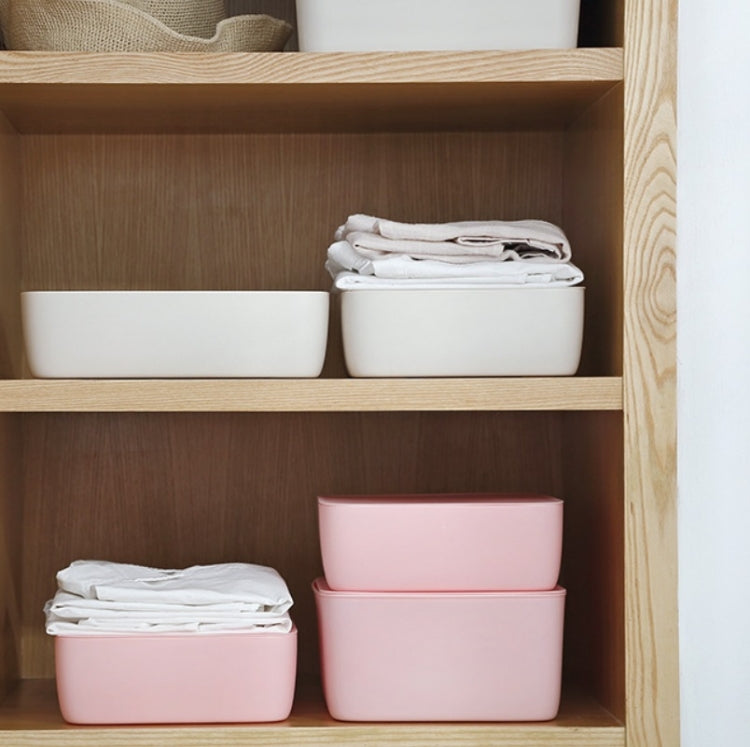 Underwear Storage Box Drawer Storage Socks Organizer 10 Cells（Without Cover）(White)