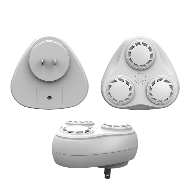 BG310 3-Horn Ultrasonic Automatic Frequency Conversion Mouse Repeller/Insect Repellent/Mosquito Repellent, Product specifications: UK Plug 220V(White)