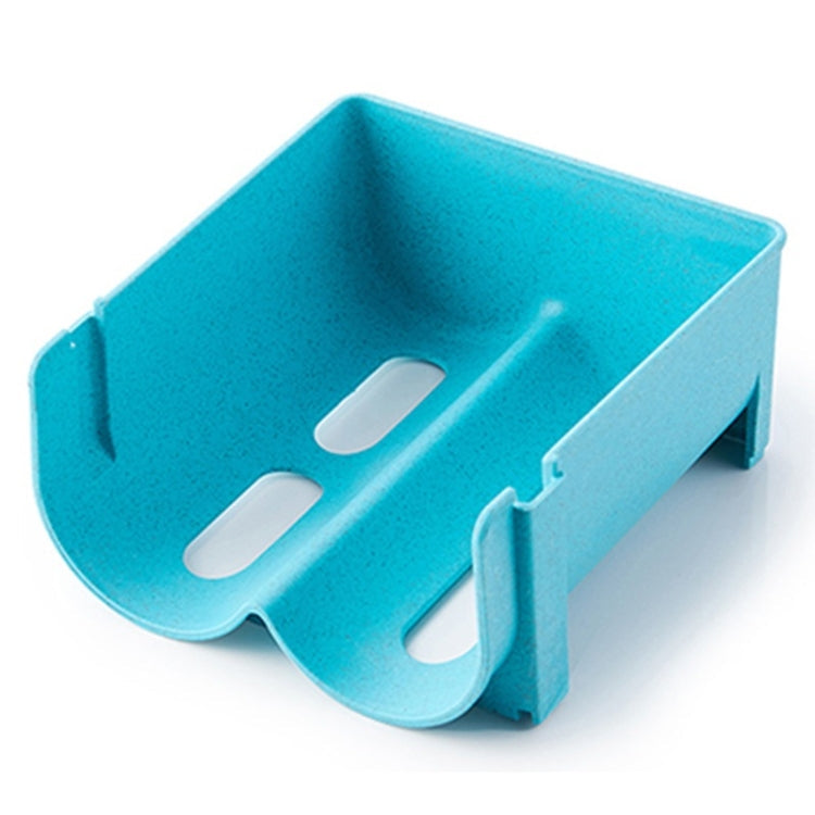 Refrigerator Can Storage Box Beverage Can Be Stacked With Storage Racks(Blue)