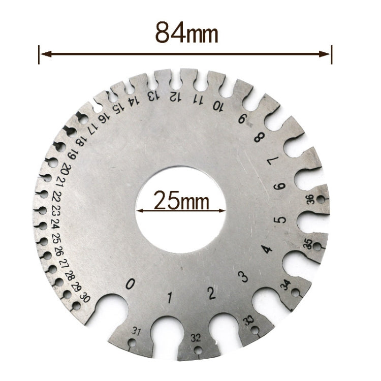 Stainless Steel Wire Gauge Model Weld Inspection Ruler Thickness Ruler Wire Welding Gauge