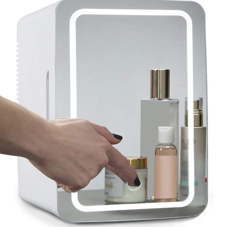PD-8 8L Mirror Cosmetics Storage Car Home Small Refrigerator Fruit Drink Refrigerator(AU Plug)
