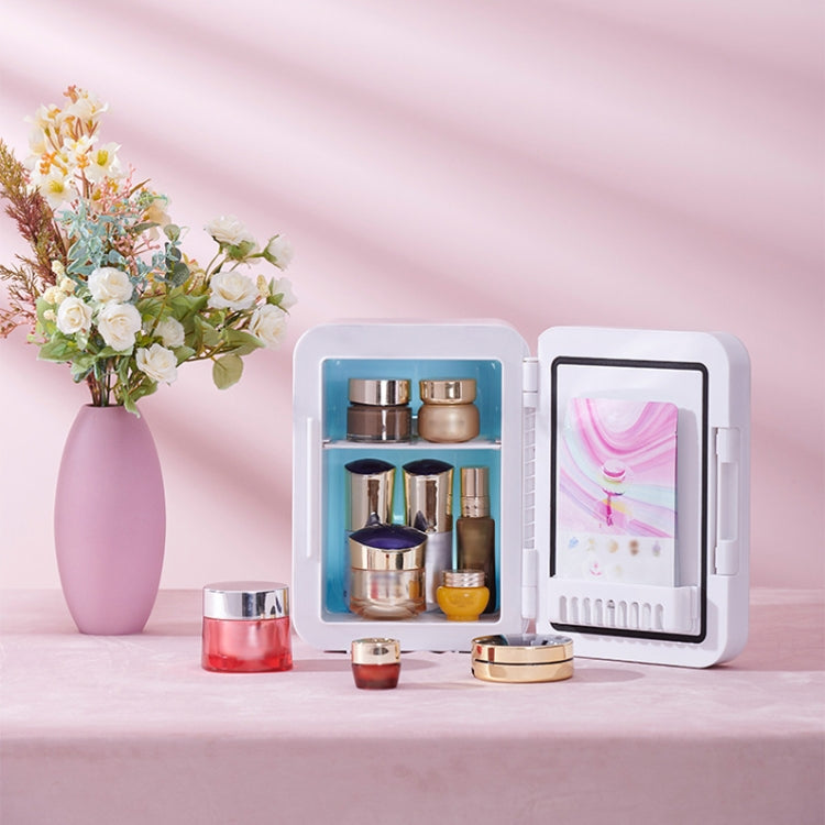 5L Beauty Makeup Mirror Skin Care Products And Facial Mask Refrigerator Semiconductor Car Home Refrigerator(AU Plug)