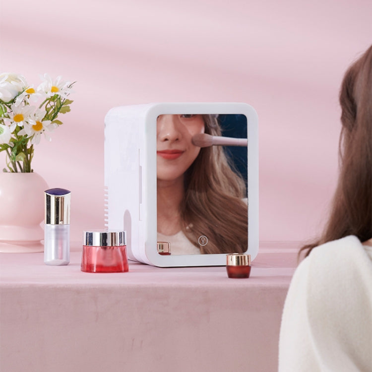 5L Beauty Makeup Mirror Skin Care Products And Facial Mask Refrigerator Semiconductor Car Home Refrigerator(EU Plug)