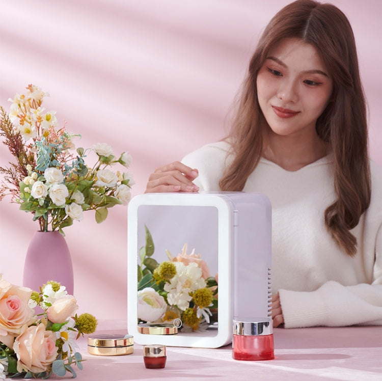 5L Beauty Makeup Mirror Skin Care Products And Facial Mask Refrigerator Semiconductor Car Home Refrigerator(AU Plug)