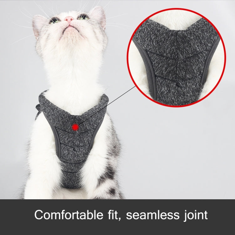 Cat Leash Pet Chest Harness Leash, Size: S(Sky Blue)