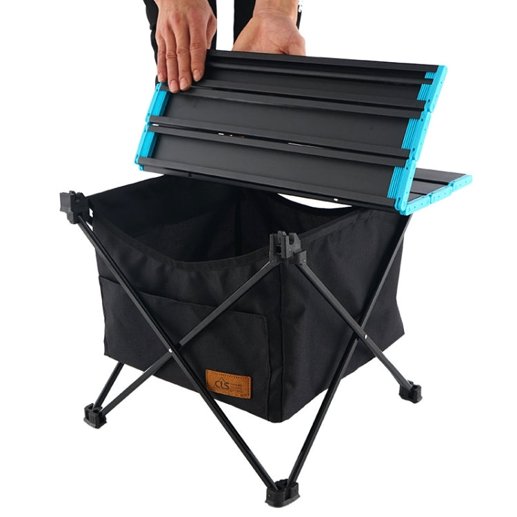 CLS Outdoor Folding Picnic Table Storage Hanging Bag Portable Invisible Pocket Storage Hanging Pocket,Style: Table Medium + Large Pocket