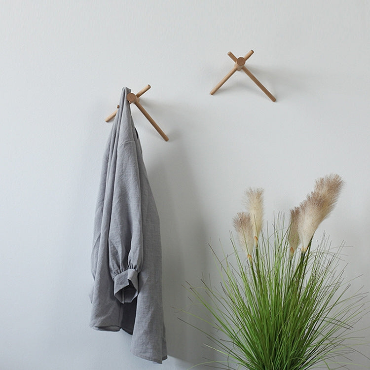 Solid Wood Hanger Wall Decoration Coat Hook Black Walnut Hook