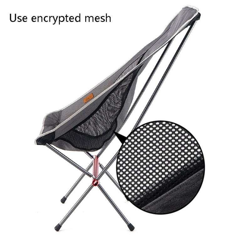 CLS Outdoor Folding Chair Heightening Portable Camping Fishing Chair(Yellow)
