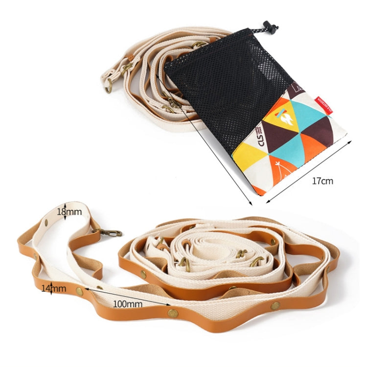 Outdoor PU Lanyard Camping Sundries Storage Rope Tent Binding Chain