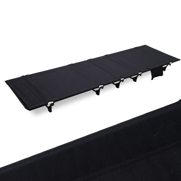 CLS Outdoor Lightweight Folding Bed Camping Simple Leisure Bed(Black)