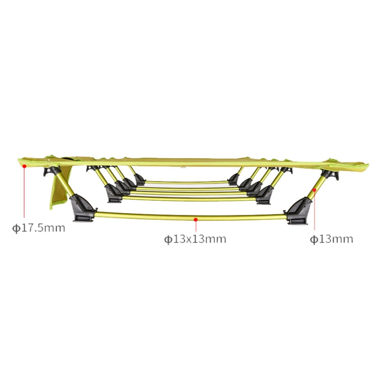 CLS Outdoor Lightweight Folding Bed Camping Simple Leisure Bed(Khaki)