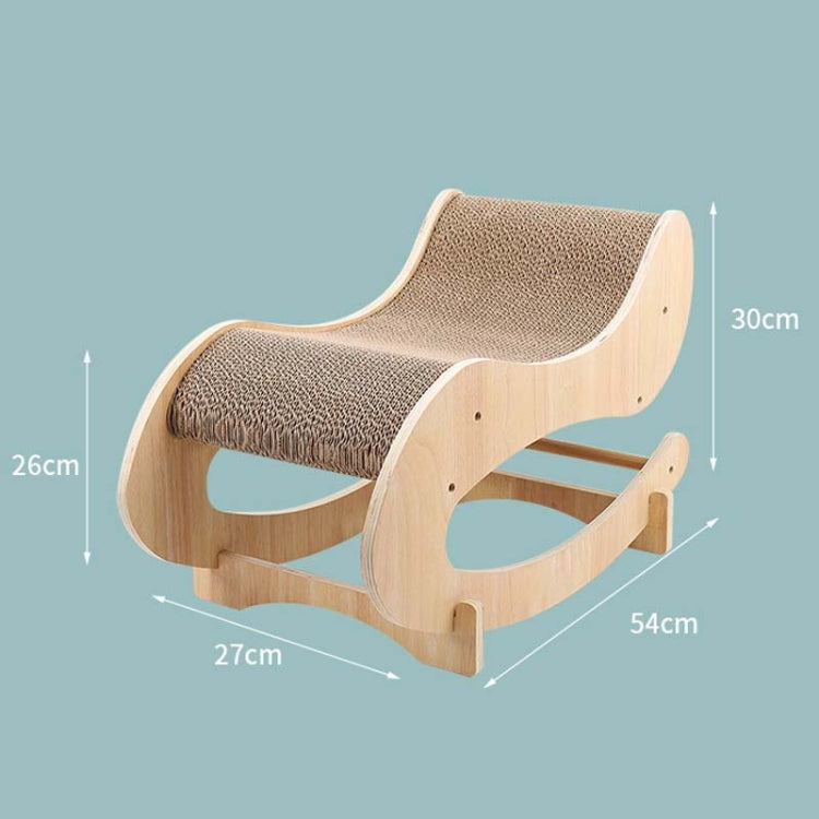 Corrugated Cat Scratching Board Shaker Claw Grinding Toy(Primary Color)