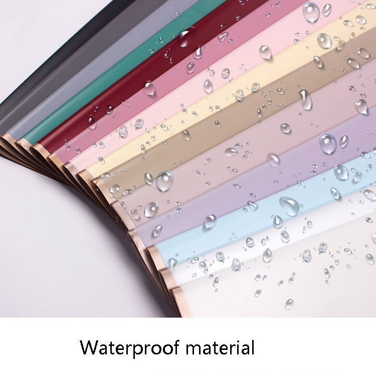 20 Sheets / Pack Phnom Penh Flower Matte Paper Flower Wrapping Paper Bouquet Jelly Film Waterproof Gift Wrapping Paper 58x58cm, Colour: Rose Pink