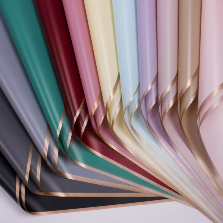 20 Sheets / Pack Phnom Penh Flower Matte Paper Flower Wrapping Paper Bouquet Jelly Film Waterproof Gift Wrapping Paper 58x58cm, Colour: Rose Pink