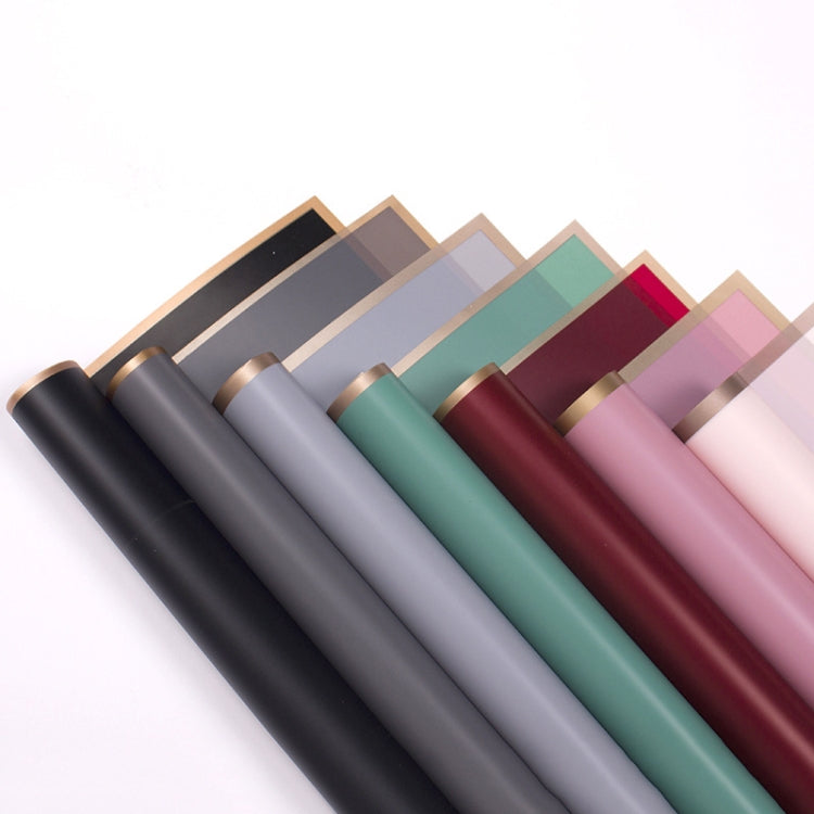 20 Sheets / Pack Phnom Penh Flower Matte Paper Flower Wrapping Paper Bouquet Jelly Film Waterproof Gift Wrapping Paper 58x58cm, Colour: Emerald