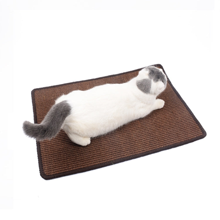 Cat Scratch Pad Pet Supplies Carpet Sleeping Mat Cat Placemat, Random Color Delivery, Specification: Overlock 40x60cm