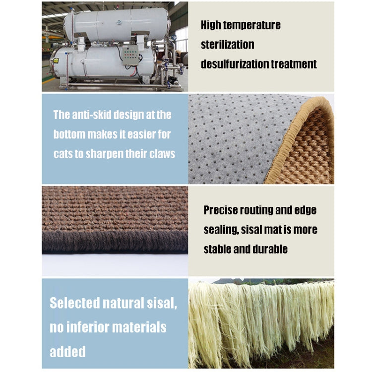 Cat Scratch Pad Pet Supplies Carpet Sleeping Mat Cat Placemat, Random Color Delivery, Specification: Overlock 60x90cm