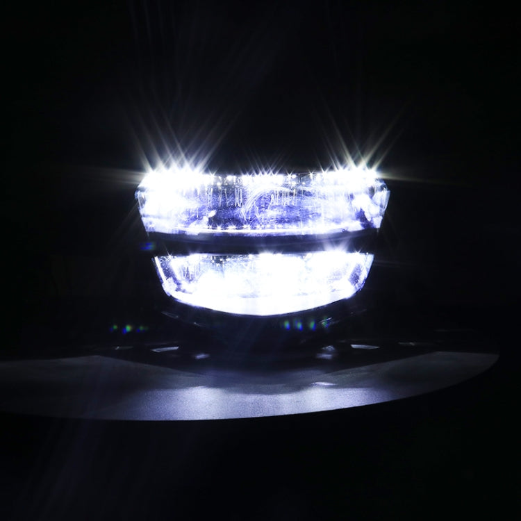 Motorcycle LED Retro Headlights LED Far Near Beam Lights For Yamaha LC135 V2-V6(Smoked Glass)