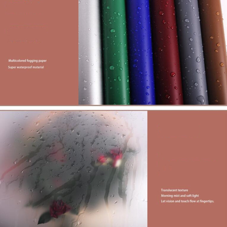 20 Sheets / Pack Flower Wrapping Paper Matte Paper Gift Paper Translucent Wrapping Paper Material, Colour: Silver