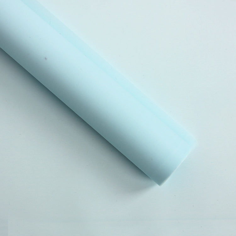20 Sheets / Pack Flower Wrapping Paper Matte Paper Gift Paper Translucent Wrapping Paper Material, Colour: Light Blue