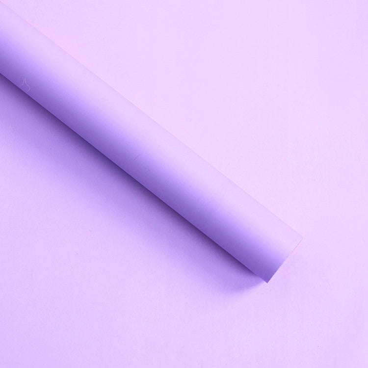 20 Sheets / Pack Flower Wrapping Paper Matte Paper Gift Paper Translucent Wrapping Paper Material, Colour: Light Purple