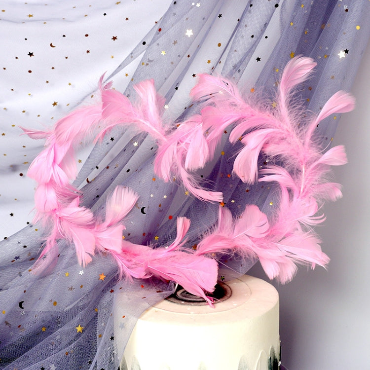 Variety Of Feather Cake Dessert Decoration Pink