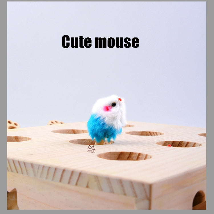 Hamster And Cat Toys Solid Wood Cat Supplies, Colour: Five-hole Doll