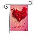 2 PCS Valentine Day Garden Flag Festive Atmosphere Garden Banner(QR040)