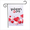 2 PCS Valentine Day Garden Flag Festive Atmosphere Garden Banner(QR016)