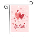 2 PCS Valentine Day Garden Flag Festive Atmosphere Garden Banner(QR018)