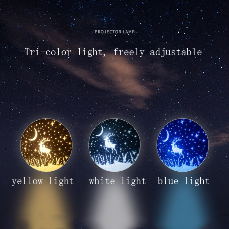 Fantasy Starry Sky Projector Night Light Atmosphere Light Valentine Day Gift, Style: Rechargeable
