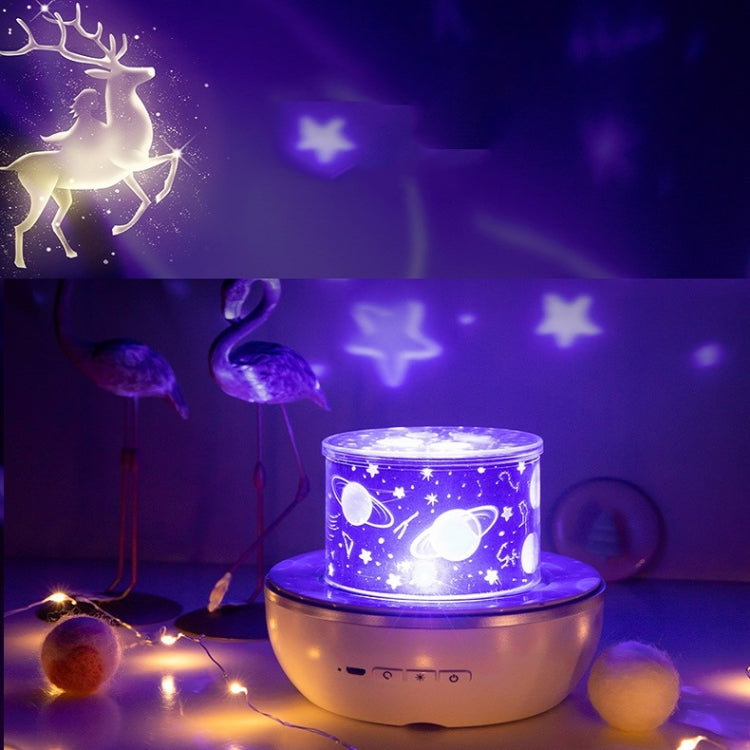 Fantasy Starry Sky Projector Night Light Atmosphere Light Valentine Day Gift, Style: Rechargeable