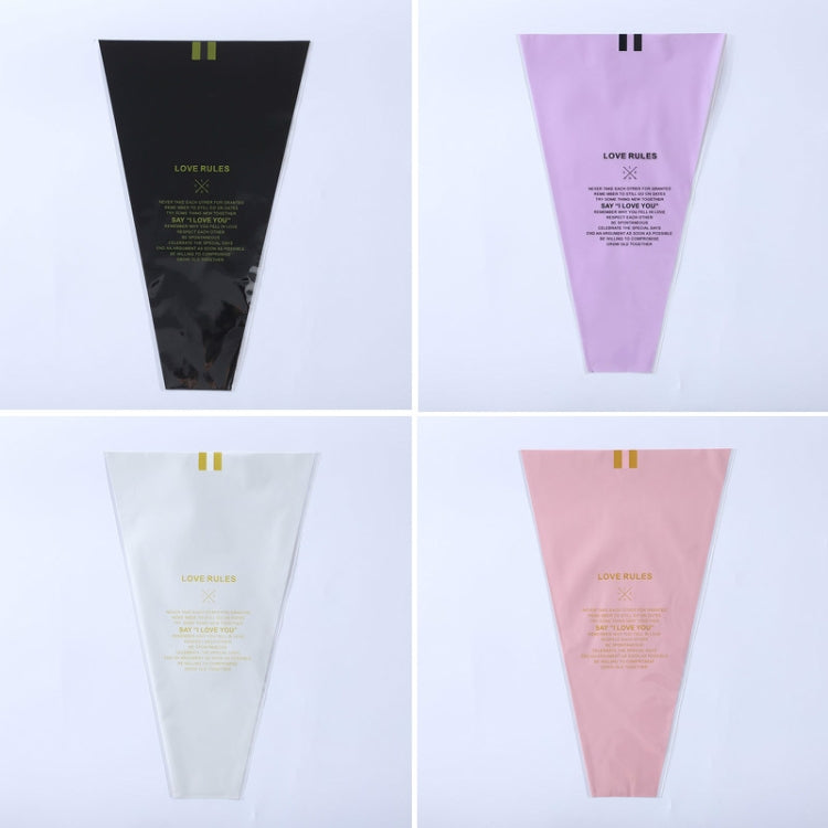 Flower Packaging Bag Trapezoid Bag Dried Flower Bag(Pink)