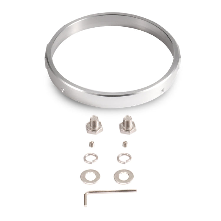 7 Inch Motorcycle Headlight Modification Parts Headlight Ring Bracket(Silver)