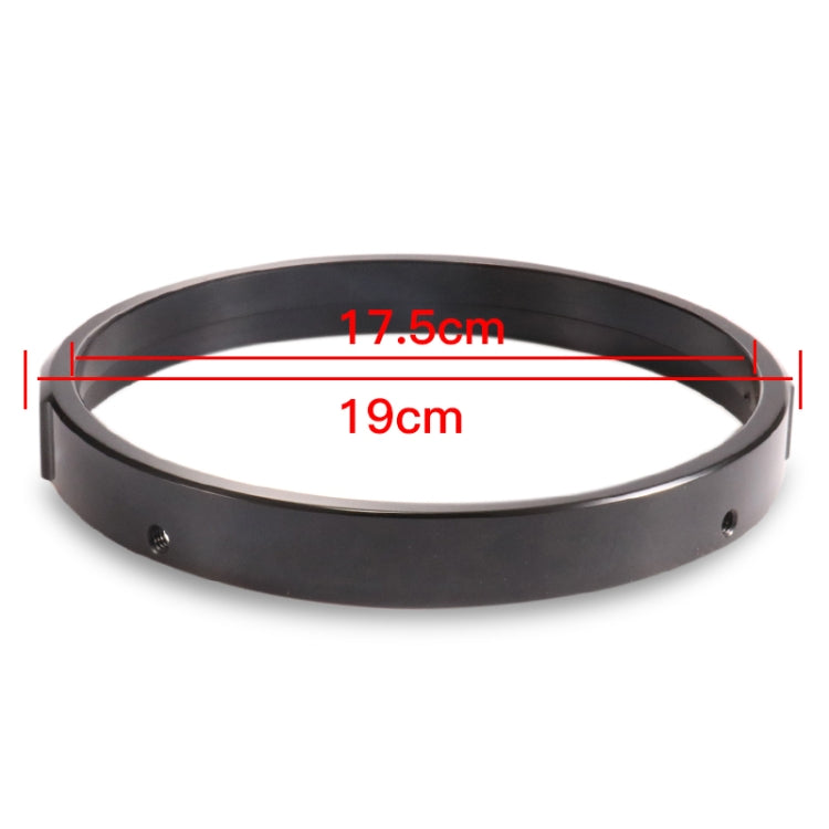7 Inch Motorcycle Headlight Modification Parts Headlight Ring Bracket(Black)