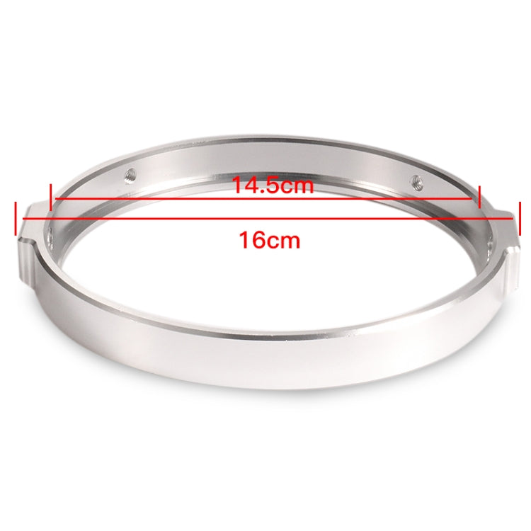 5.75 Inch Round Retro Headlight Ring Motorcycle Headlight Modification Parts(Black)
