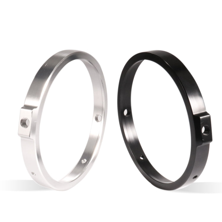 5.75 Inch Round Retro Headlight Ring Motorcycle Headlight Modification Parts(Black)