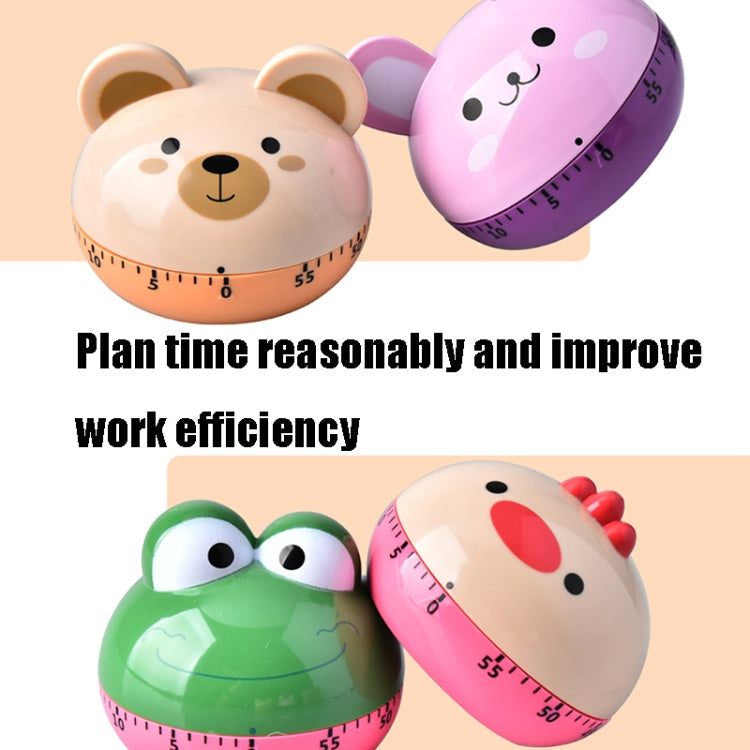 Kitchen Mechanical Timer Cartoon 60 Minutes Timer Baking Cooking Reminder(Frog)