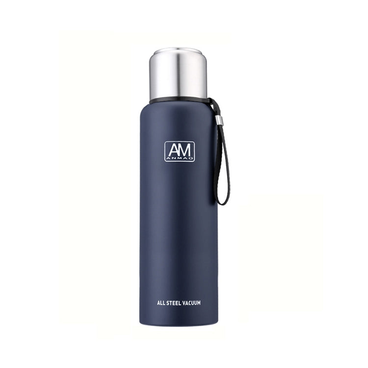 304 Stainless Steel Insulated Mug Large Capacity Sports Water Cup Outdoor Travel Pot, Capacity: 500ml(Dark Blue)
