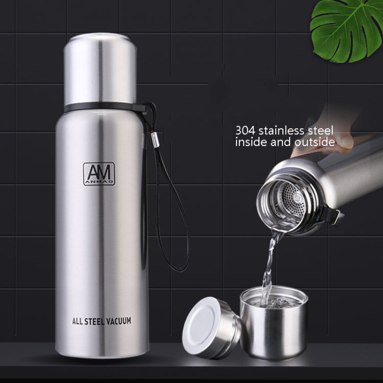 304 Stainless Steel Insulated Mug Large Capacity Sports Water Cup Outdoor Travel Pot, Capacity: 750ml(Red)