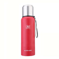 304 Stainless Steel Insulated Mug Large Capacity Sports Water Cup Outdoor Travel Pot, Capacity: 1000ml(Red)