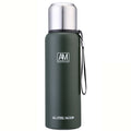 304 Stainless Steel Insulated Mug Large Capacity Sports Water Cup Outdoor Travel Pot, Capacity: 1500ml(Dark Green)