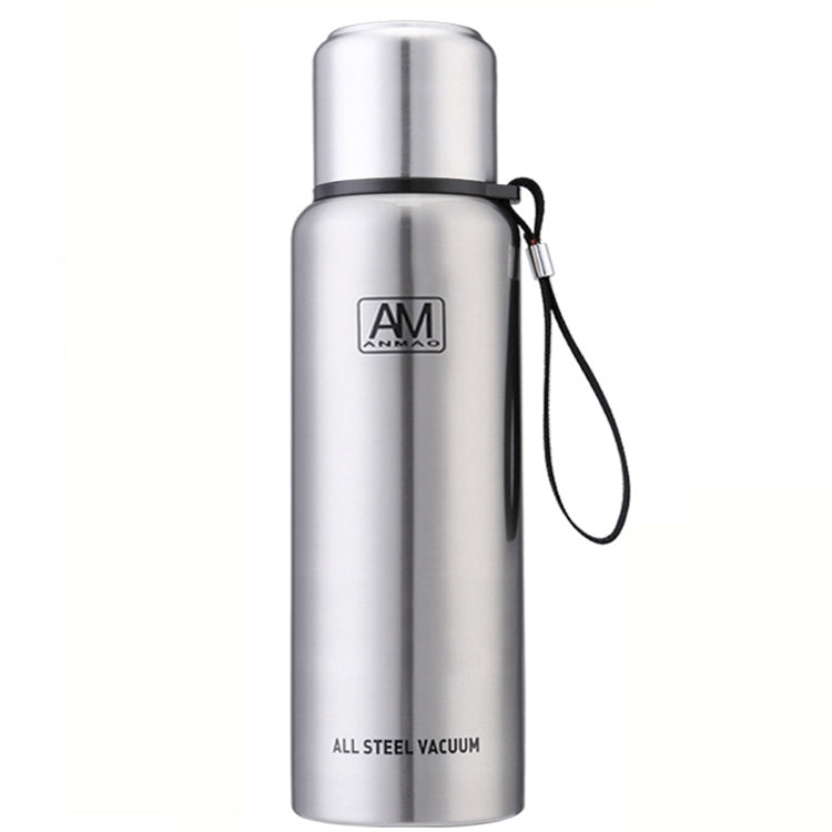 304 Stainless Steel Insulated Mug Large Capacity Sports Water Cup Outdoor Travel Pot, Capacity: 1500ml(True Color)
