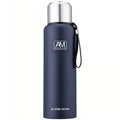 304 Stainless Steel Insulated Mug Large Capacity Sports Water Cup Outdoor Travel Pot, Capacity: 1500ml(Dark Blue)