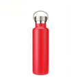 304 Vacuum Stainless Steel Vacuum Flask Double-Layer Large-Capacity Outdoor Water Bottle Mountaineering Sports Bottle, Capacity: 600ml(Red)
