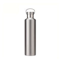 304 Vacuum Stainless Steel Vacuum Flask Double-Layer Large-Capacity Outdoor Water Bottle Mountaineering Sports Bottle, Capacity: 600ml(Steel Color)