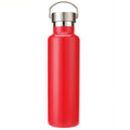 304 Vacuum Stainless Steel Vacuum Flask Double-Layer Large-Capacity Outdoor Water Bottle Mountaineering Sports Bottle, Capacity: 1000ml(Red)