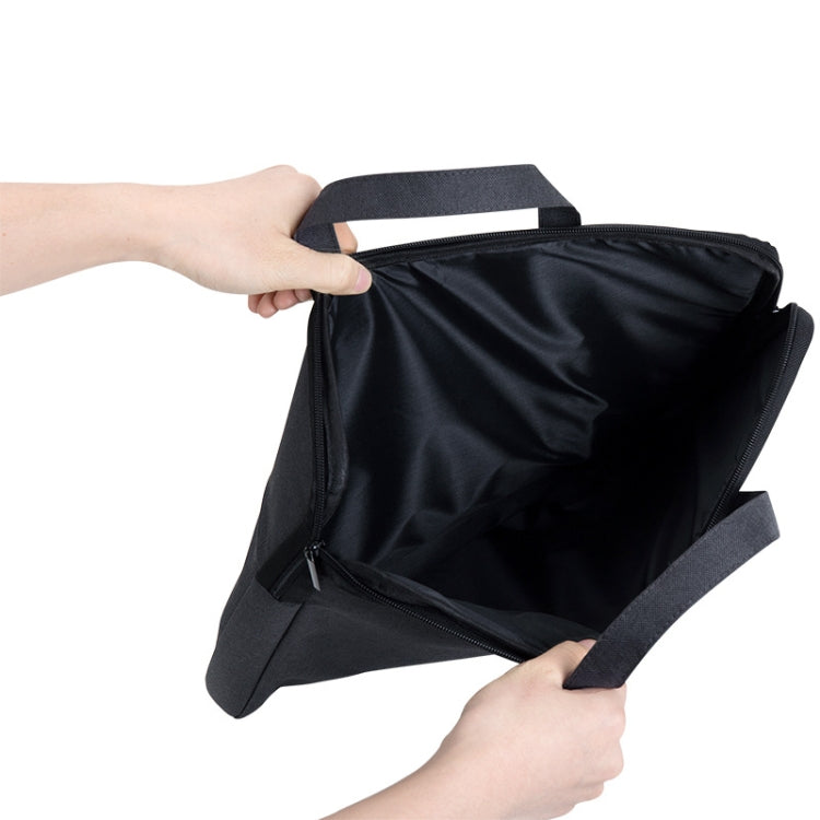 Deli 5590 Portable Briefcase Meeting Record Storage Bag Computer Bag(Gray)